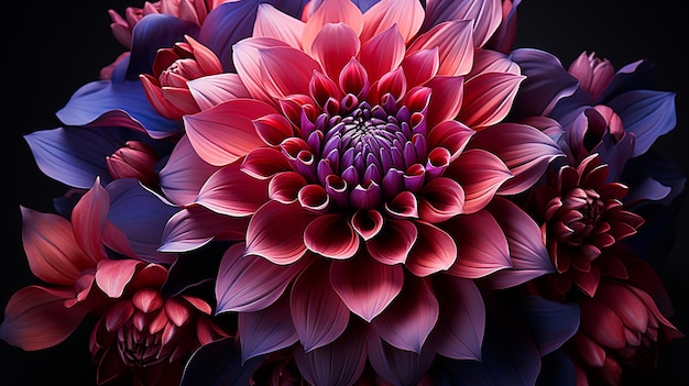 3D rendered photo of flower design