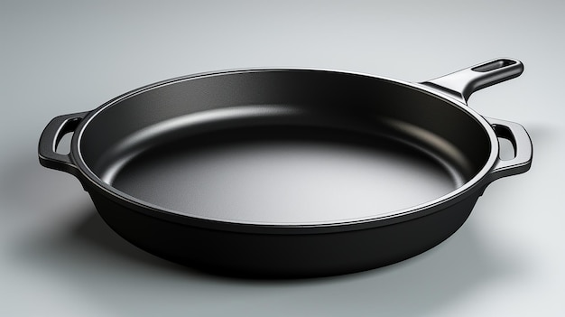 a 3d rendered photo of fry pan