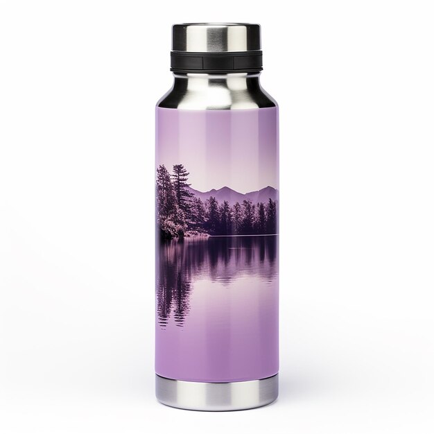 Photo 3d rendered photo of gym bottle on white background made with generative ai
