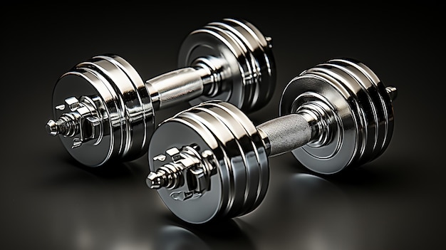 3d rendered photo of gym dumbell