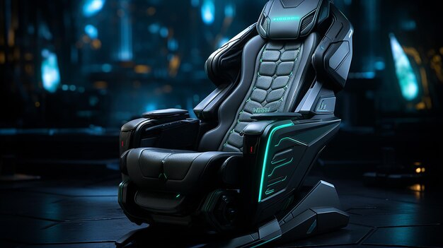 3D-рендеринг фотографии дизайна жесткого игрового кресла