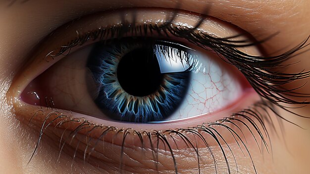 3d rendered photo of human iris