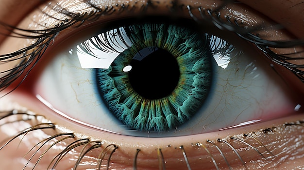 3d rendered photo of human iris