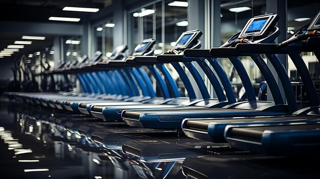 Photo 3d rendered photo of interior gym setup