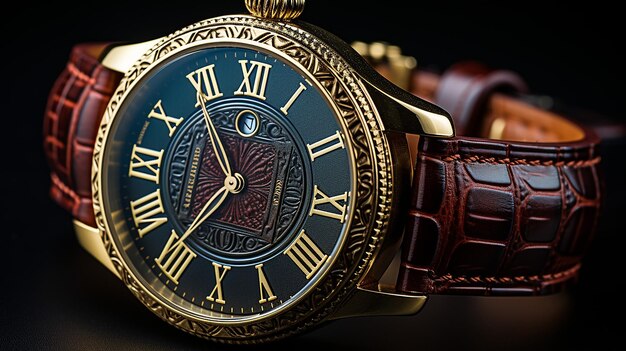 Foto foto renderizzata in 3d di un orologio da uomo