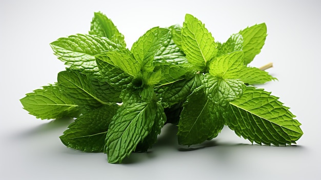 3d rendered photo of a mint on a white background