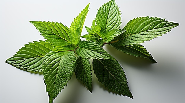 3d rendered photo of a mint on a white background