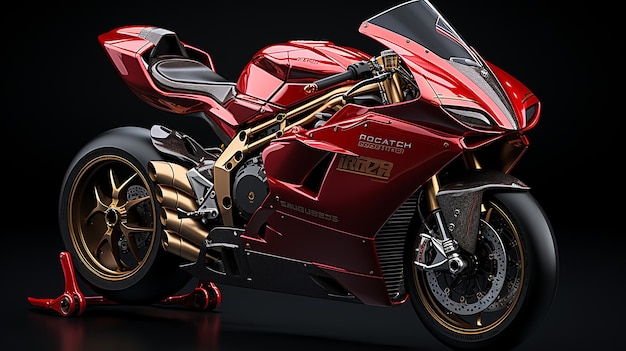 3d rendered photo of model bike