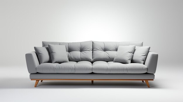 Photo 3d rendered photo of modern sofa