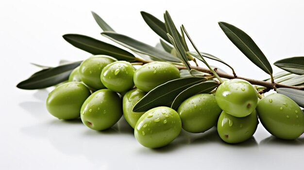 3d rendered photo of olive on a plain background