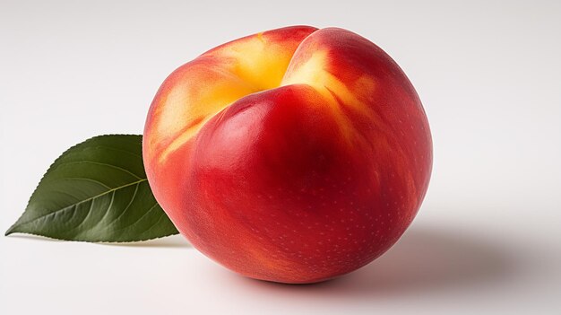 Photo 3d rendered photo of peach on a plain background