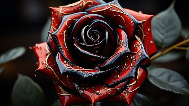 3d rendered photo of premium rose design