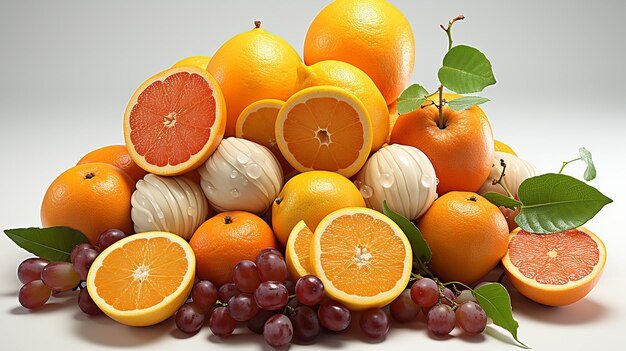 3D-рендеринг фото первоклассных и уникальных сухих фруктов