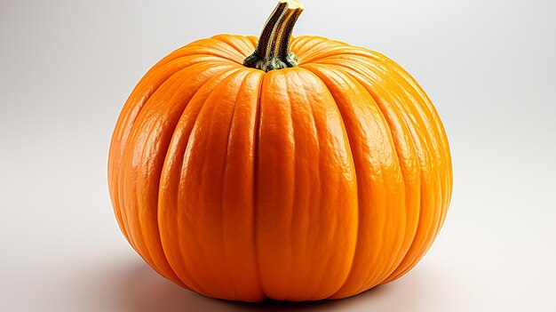 Photo 3d rendered photo of pumpkin on a white background