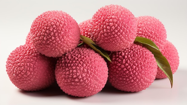 3d rendered photo of raspberry on a white background