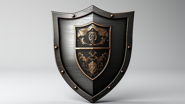 3d rendered photo of shield