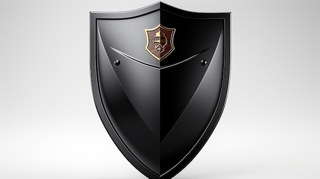 Photo 3d rendered photo of shield