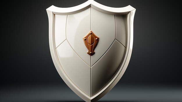 3d rendered photo of shield