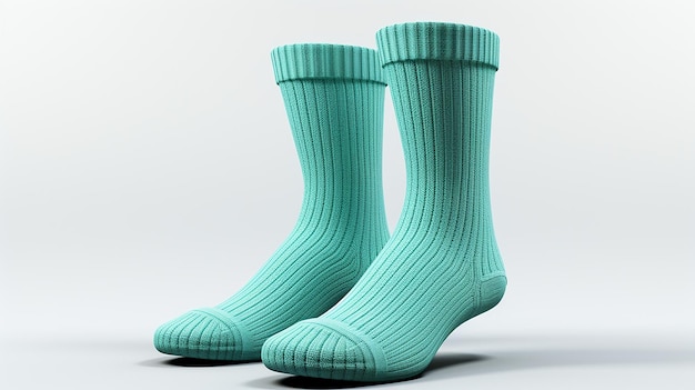 3d rendered photo of socks on a plain background