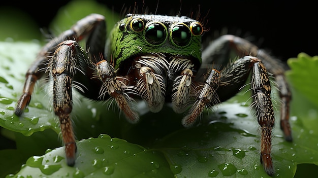 3D-рендерированная фотография паука