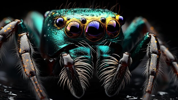 3d rendered photo of spider