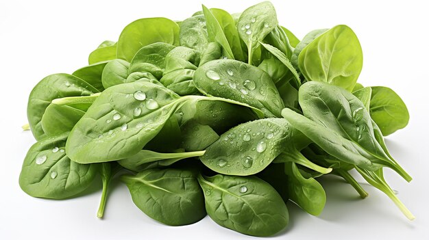 Foto 3d rendered photo of spinach on a plain background