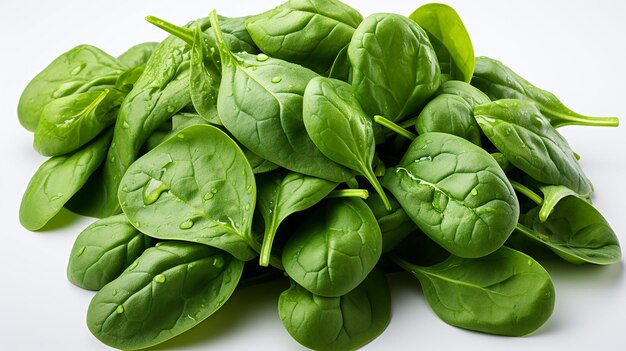 3d rendered photo of spinach on a plain background