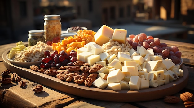 a 3d rendered photo of various variety of sweets