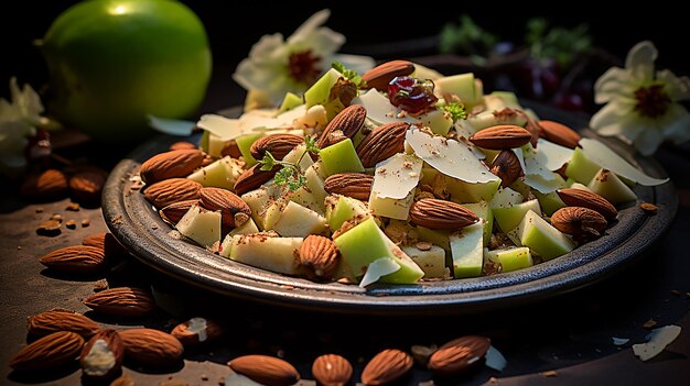 a 3d rendered photo of various variety of sweets