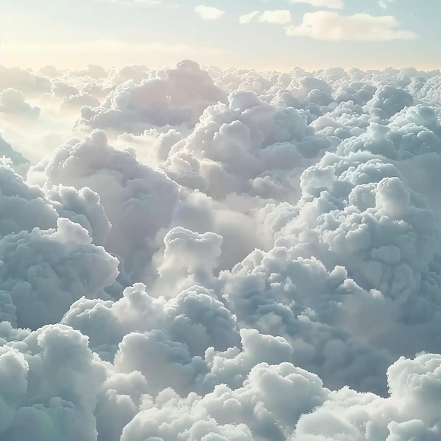 3D rendered Photorealistic style clouds