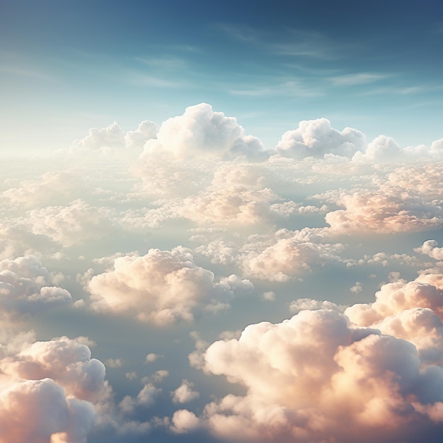 3D rendered Photorealistic style clouds