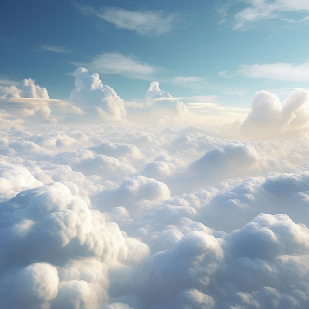 Photo 3d rendered photorealistic style clouds