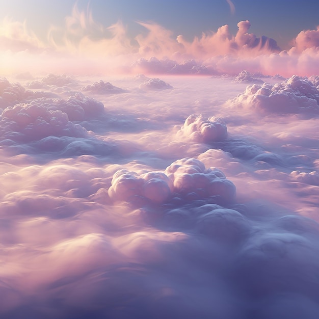 3D rendered Photorealistic style clouds