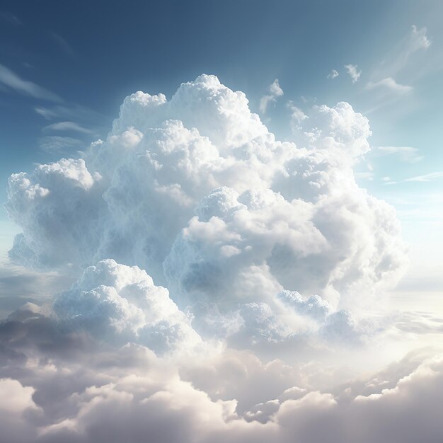 Photo 3d rendered photorealistic style clouds