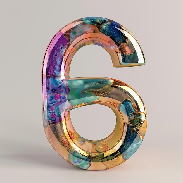 3d rendered photos of alphabets