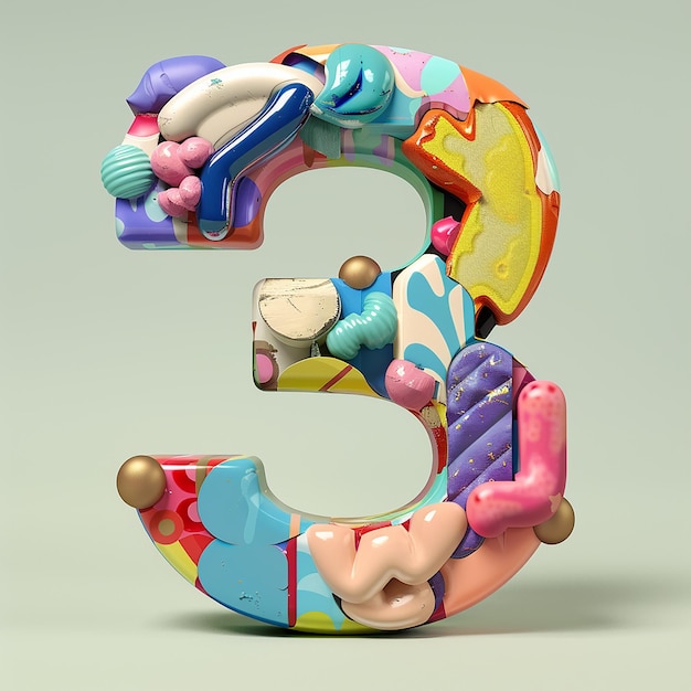 3d rendered photos of alphabets