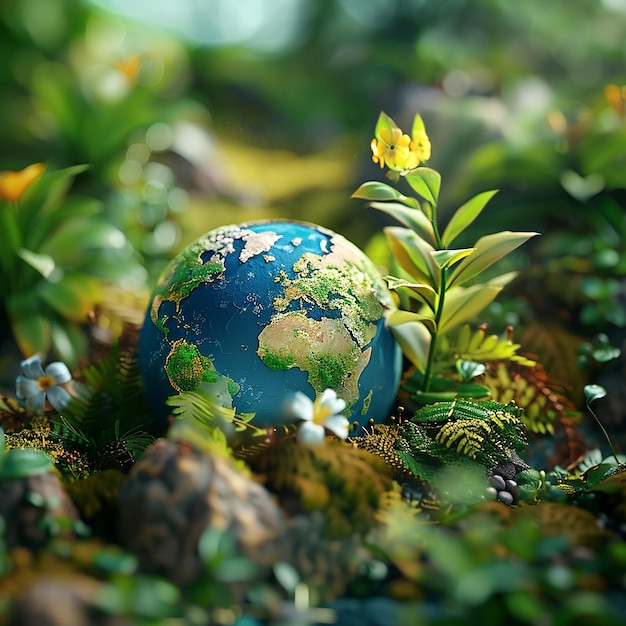 3d rendered photos of earth different colors of nature life on earth natural background 8K photos