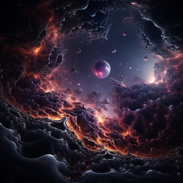 Photo 3d rendered photos of fantasy astral wallpaper