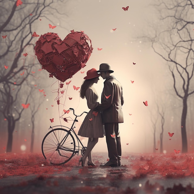 3d rendered photos of love