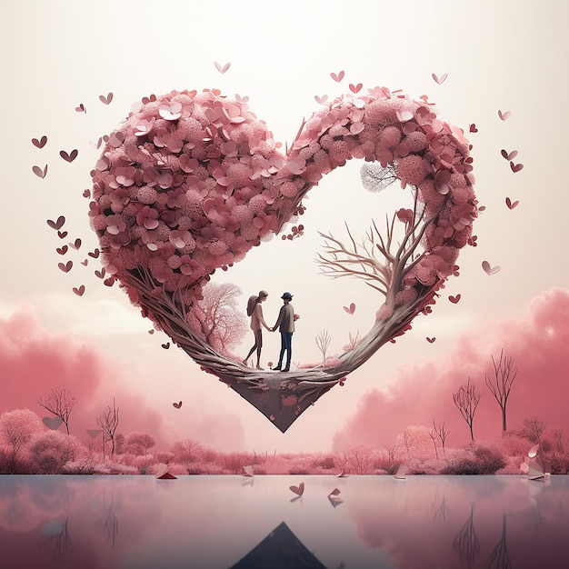 3d rendered photos of love