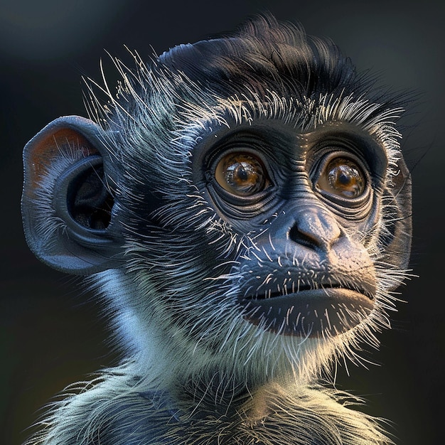 Photo 3d rendered photos of monkey