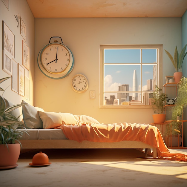 3d rendered photos of slow morning