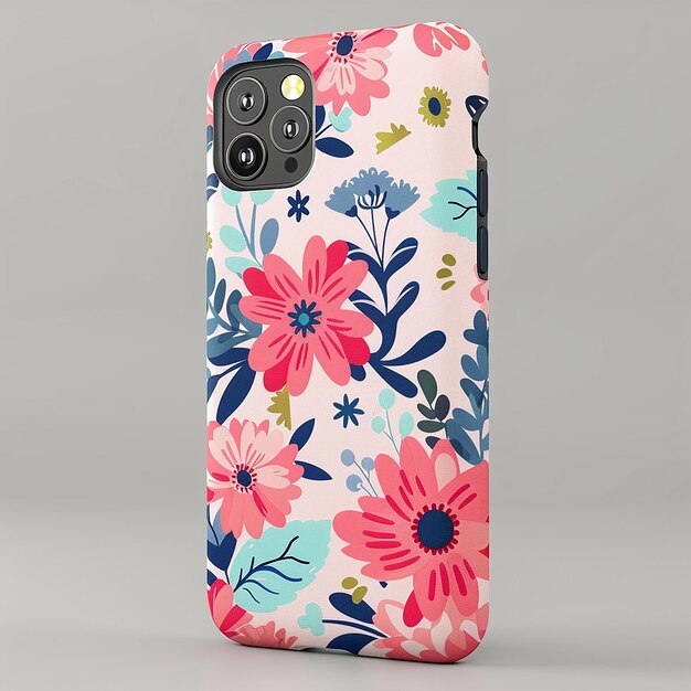 Photo 3d rendered photos of unique designs of mobile cover designs mockup