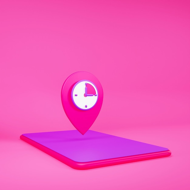 3D Rendered Pin Icon