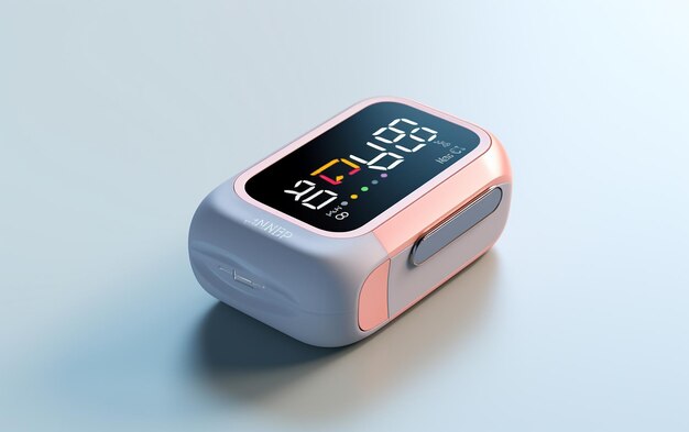 Photo 3d rendered pulse oximeter in highquality 8k