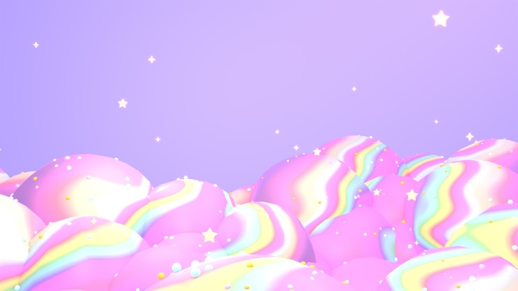 Photo 3dレンダリングされた虹の波の山
