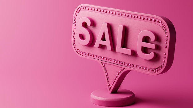 3D Rendered Sale Ticket