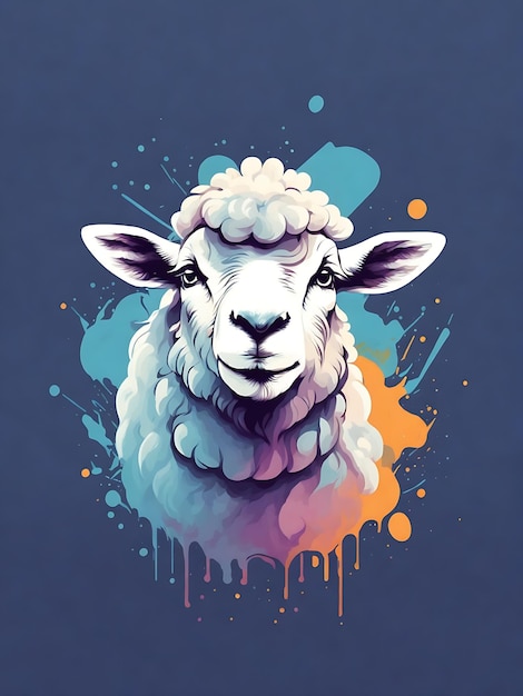 3D rendered sheep illustration