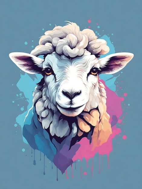 3D rendered sheep illustration