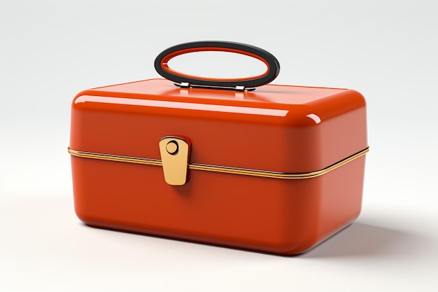 3d rendered suit case on isolated white background